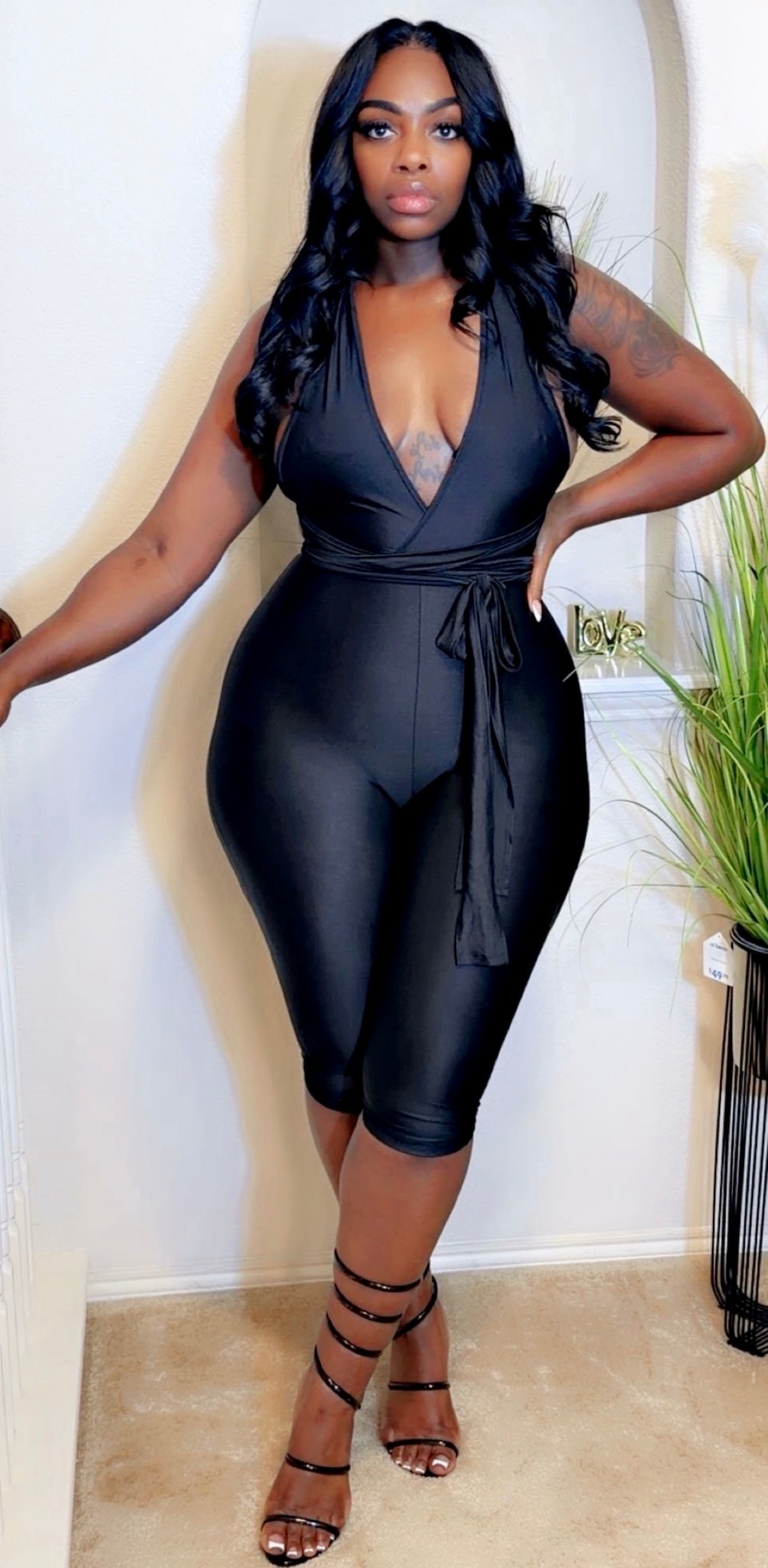 Cocky af capri jumpsuit